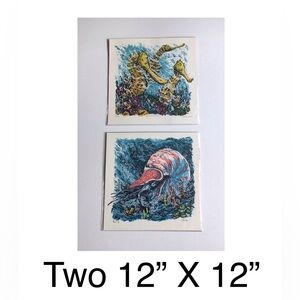 2 Art Prints of Original Illustrations by Geordan Moore Signed & Numbered